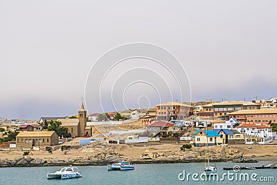 Luderitz Namibia and boats Editorial Stock Photo