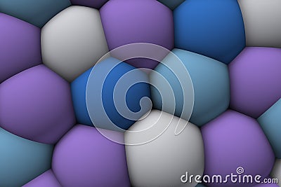 Big Soft colorist celular relief 3d.1 Stock Photo