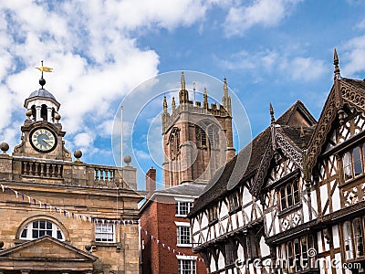 Ludlow - Historic English Town Stock Photo