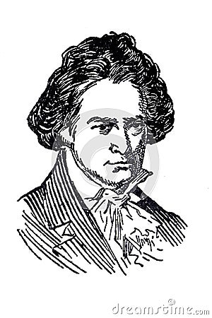Ludwig van Beethoven portrait Editorial Stock Photo