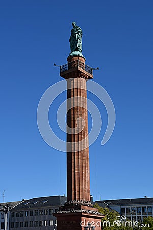 Ludwig column at Luisenplatz in Darmstadt Germany Stock Photo