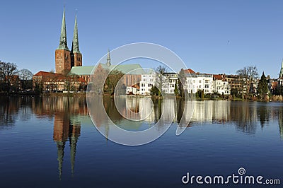 Luebeck, Cathedral Stock Photo