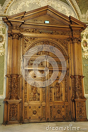 Luebeck, Town Hall, Renaissance Portal Editorial Stock Photo