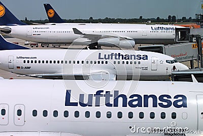 Lufthansa airline Editorial Stock Photo