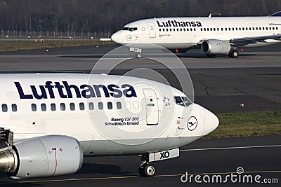 Lufthansa Boeing 737-300 Editorial Stock Photo