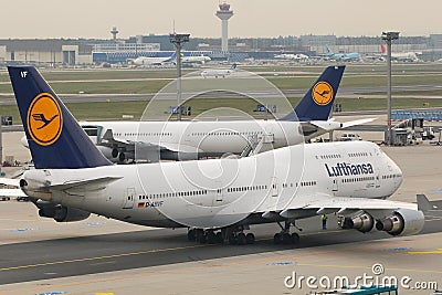 Lufthansa at Frankfurt Editorial Stock Photo