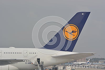 Lufthansa plane Editorial Stock Photo