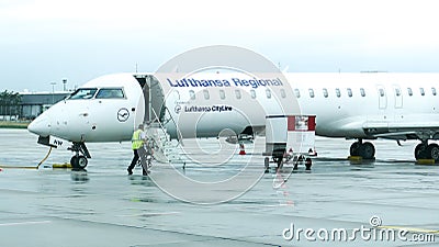 Lufthansa Cityline Bombardier CRJ-900 Editorial Stock Photo