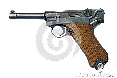 Luger P08 Pistol Stock Photo