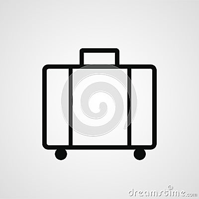 Luggage or baggage icon Stock Photo