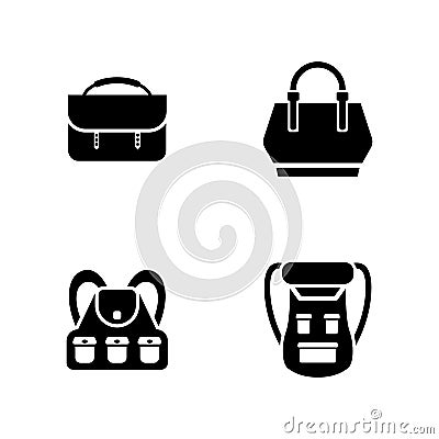 Luggage. Simple Related Vector Icons Vector Illustration