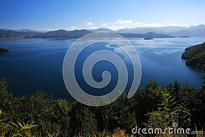 Lugu lake Stock Photo