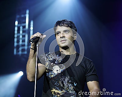 Luis Fonsi performs in concert Editorial Stock Photo