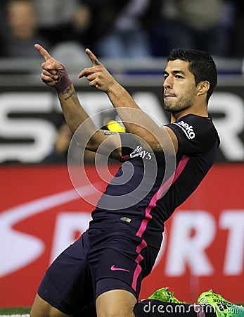 Luis Suarez of FC Barcelona Editorial Stock Photo
