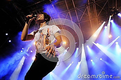 Luke Pritchard, frontman of the British band The Kooks Editorial Stock Photo