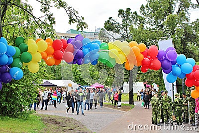 LuleÃ¥ Pride in LuleÃ¥ Editorial Stock Photo