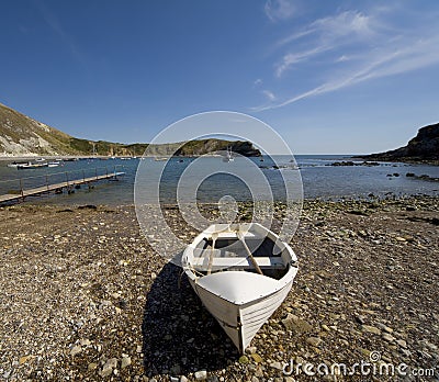 Lulworth cove dorset coast england Stock Photo