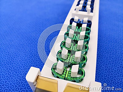 Lumbar Spinal Fusion Implant Stock Photo