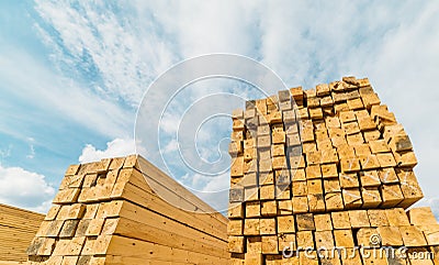 Lumber market Stock Photo