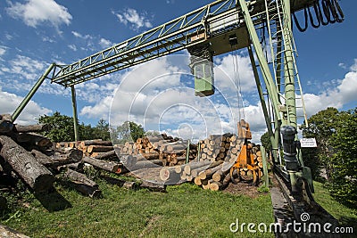Lumber mill Stock Photo