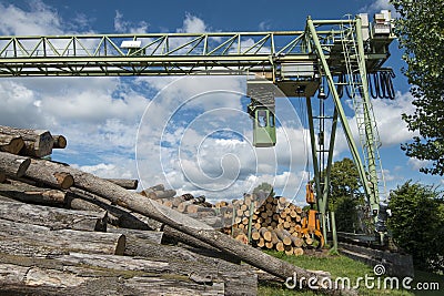 Lumber mill Stock Photo