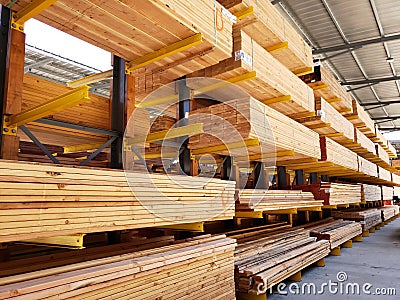 Lumber products Editorial Stock Photo