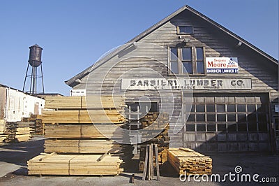 A lumber yard Editorial Stock Photo