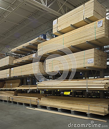 Lumberyard Stock Photo