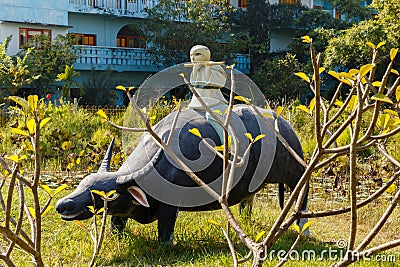 Vietnamese temple in Lumbini Editorial Stock Photo