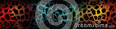 Luminescence Animal Print Texture Background. Generative AI Stock Photo