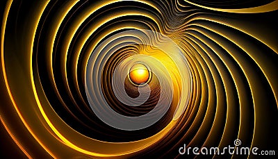 A Luminous Radiant Ripples Abstract Background, Generative AI Stock Photo