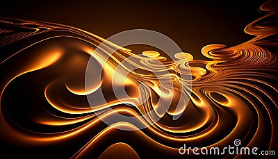 A Luminous Radiant Ripples Abstract Background, Generative AI Stock Photo