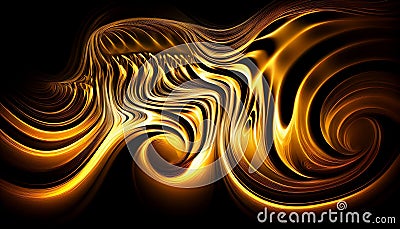 A Luminous Radiant Ripples Abstract Background, Generative AI Stock Photo