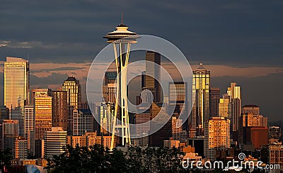 Luminous Seattle Editorial Stock Photo