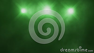 Lumières d'étape et fond triples verts de boucle de la fumée VJ banque de vidéos Lumières d'étape et fond triples verts de boucle de la fumée VJ banque de vidéos