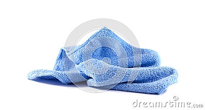 Lump blue towel Stock Photo