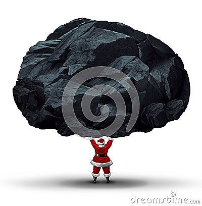 Lump Of Coal Symbol Stock Photo