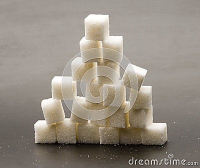 Lump sugar Stock Photo