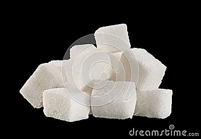 Lump sugar cube Stock Photo