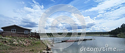 A Luna Lake Panorama, White Mountains, Arizona Editorial Stock Photo