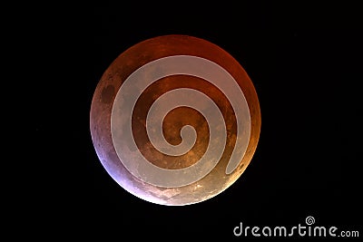 Lunar Eclipse Stock Photo