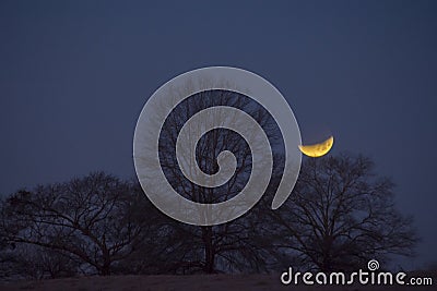 Lunar Eclipse January 2018 Alabama Stock Photo