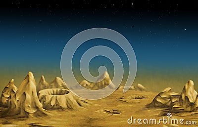 Lunar landscape Stock Photo