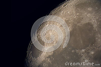 Lunar surface Stock Photo
