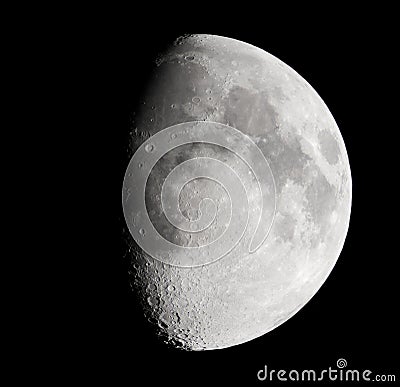 Lunar surface Stock Photo