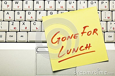 Lunch break concept Stock Photo