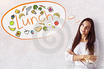 Lunch concept Stock Photo