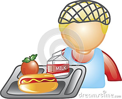 Lunch lady Icon Vector Illustration