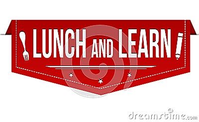 Lunch and learn banner design Vector Illustration
