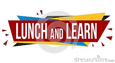 Lunch and learn banner design Vector Illustration